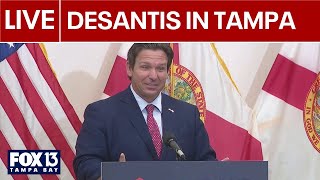 Governor DeSantis speaks in Tampa