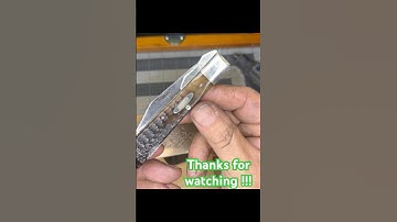 Watch me clean a old rusty Kabar swing guard bone handle #pocketknifes #kniferestoration  #shorts