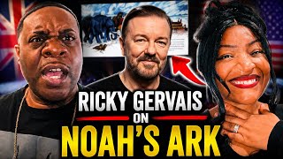 We Tried Not To Laugh But Failed! Ricky Gervais On Noah's Ark (Reaction)