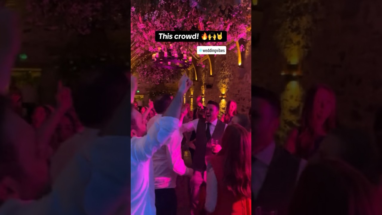 This crowd! 🤘🔥 UK Wedding Vibes 🙌 