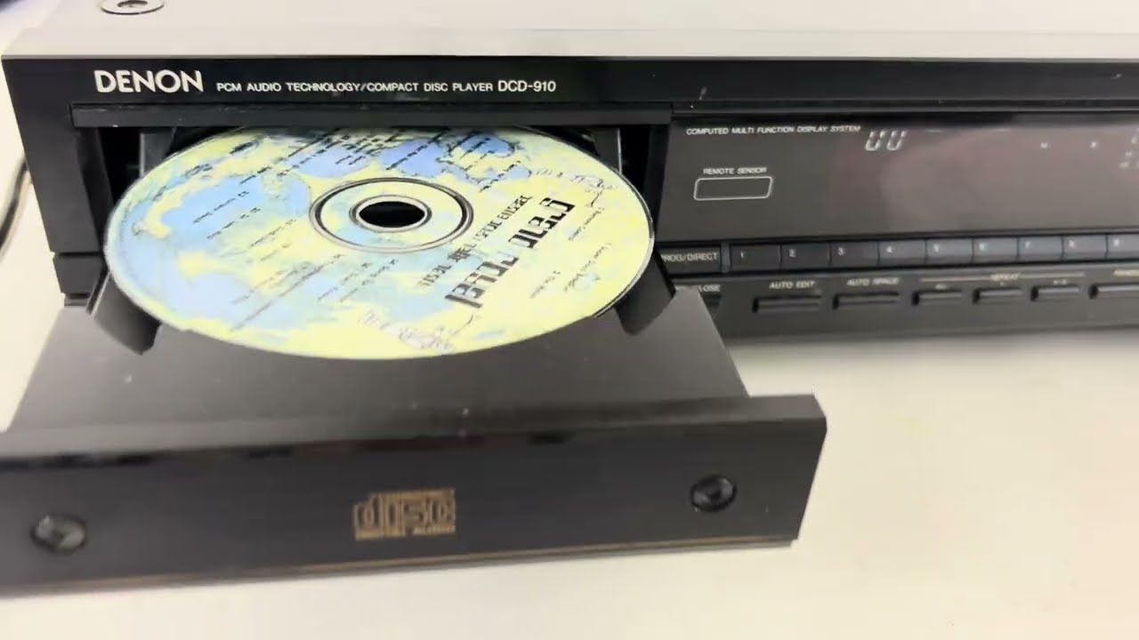 Denon DCD-910 PCM Audio Technology/Compact Disc Player 1988 - Tray