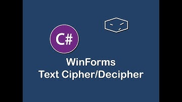 text cipher decipher in winforms c#