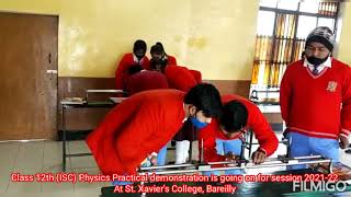 Session 2021-22, Physics Practicals Demonstrations are going on at St. Xavier's Bareilly