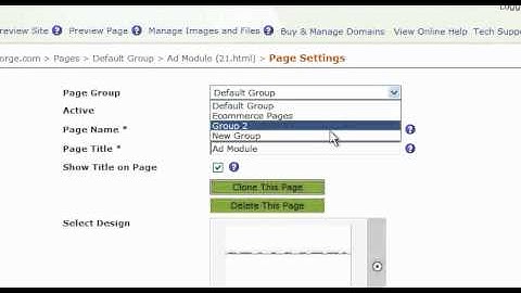 Move Pages From One Page Group To Another - Websiteforge Ecommerce Website