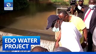 Obaseki Inspects Water Projects In Edo Central District screenshot 2