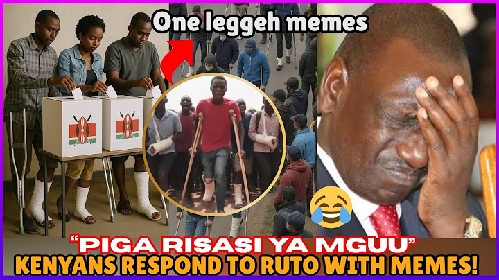 KENYANS HILARIOUSLY RESPOND TO RUTO’S “PIGA RISASI YA MGUU” SPEECH WITH ONE-LEGGEH MEMES 😂🇰🇪
