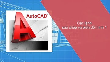 [Tự Học AutoCad] Bài 20: Các Lệnh Sao Chép Và Biến Đổi Hình 1