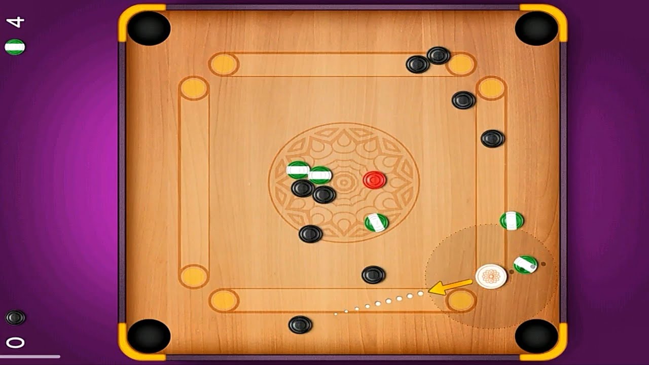 online carrom board game carrom pool 46 YouTube