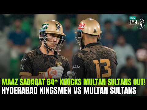 Maaz Sadaqat 64* Knocks Multan Sultans Out! | HBL PSL 11 Eliminator 1 | MZB1H