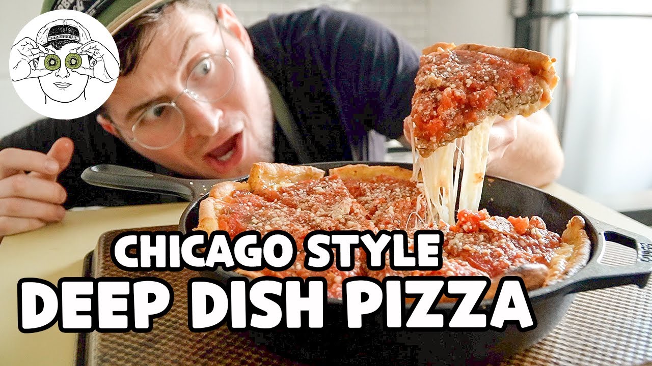 Cast Iron Deep Dish Pizza Recipe (Chicago-Style!) - A Spicy Perspective