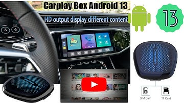 iHeylinkit #android13 #carplay ai box model CP-608 Ultra HDMI, Dual Screen Playing different content