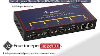 Serial Device Server Serial RS232 RS485 RS422 to Ethernet Con... — Amazing Value 2026 | Must Have!