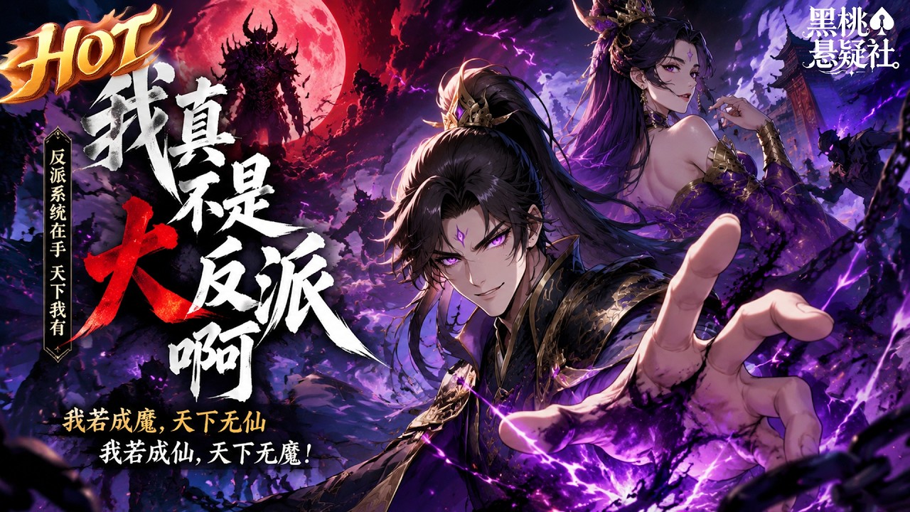 最热合集!《我真不是大反派啊》:明明只想安稳度日,却总被世人误认魔头,无心之举搅动风云,被迫背负反派名头闯荡世间 #热血 #男频 #系统 #爽文 #玄幻 #战斗 #黑桃悬疑社