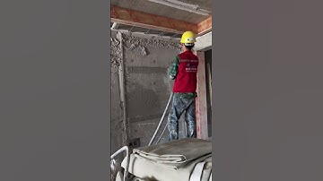 DERUTU Automatic gypsum spraying machine D60  #rendering #machine #plaster #plastering