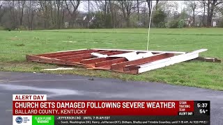 Residents clean up damage following storms in Ballard and Garrard County