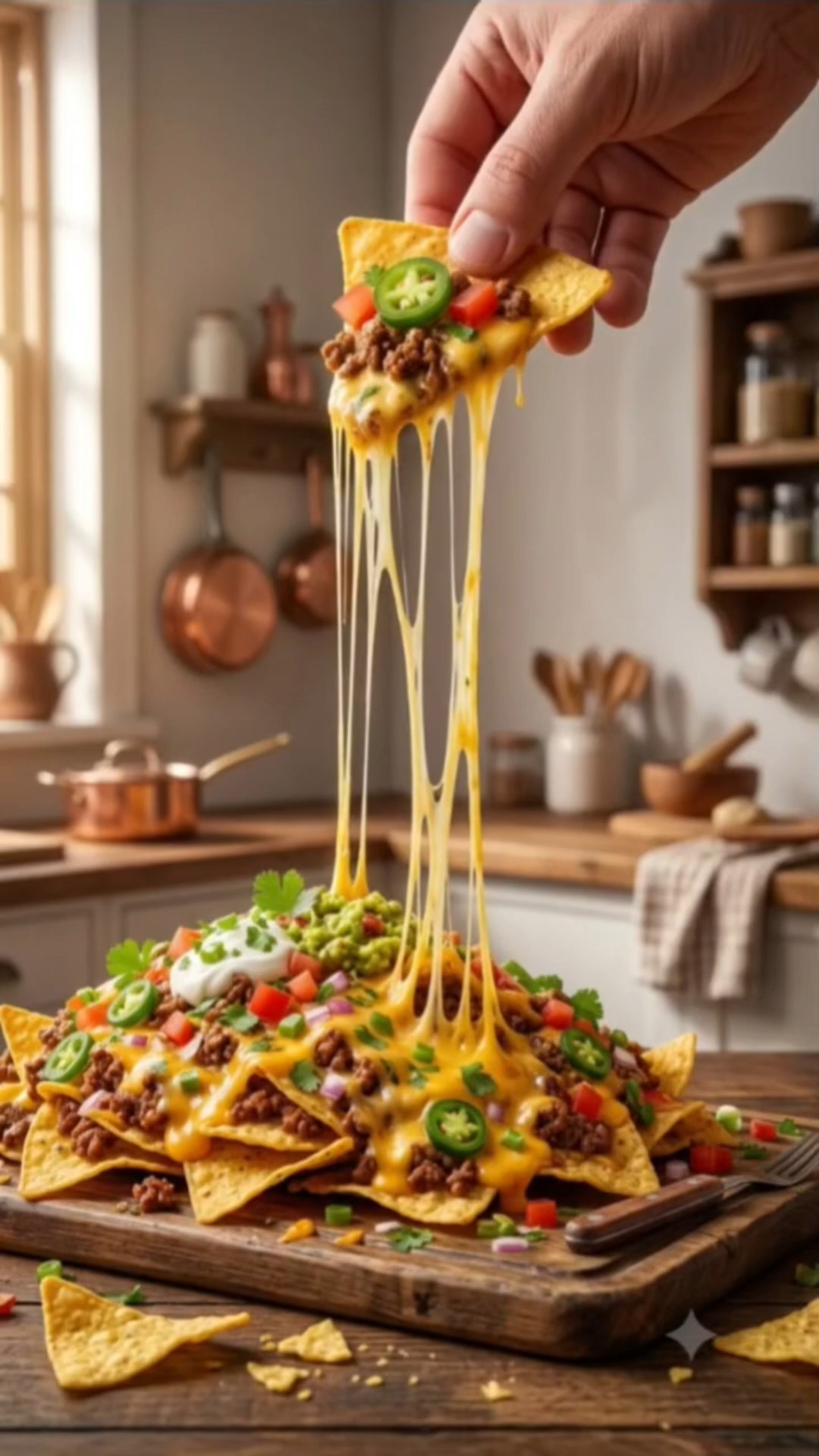 Tiny Hands Make the Cheesiest Loaded Nachos! 🧀🌮 #Shorts