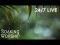 24/7 Worship Instrumental Music with Rain, Christian Instrumental Worship Music with Rain