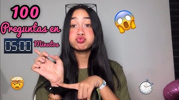 100 PREGUNTAS EN 5 MINUTOS ( se salió de control ) / KEYS GUZMAN