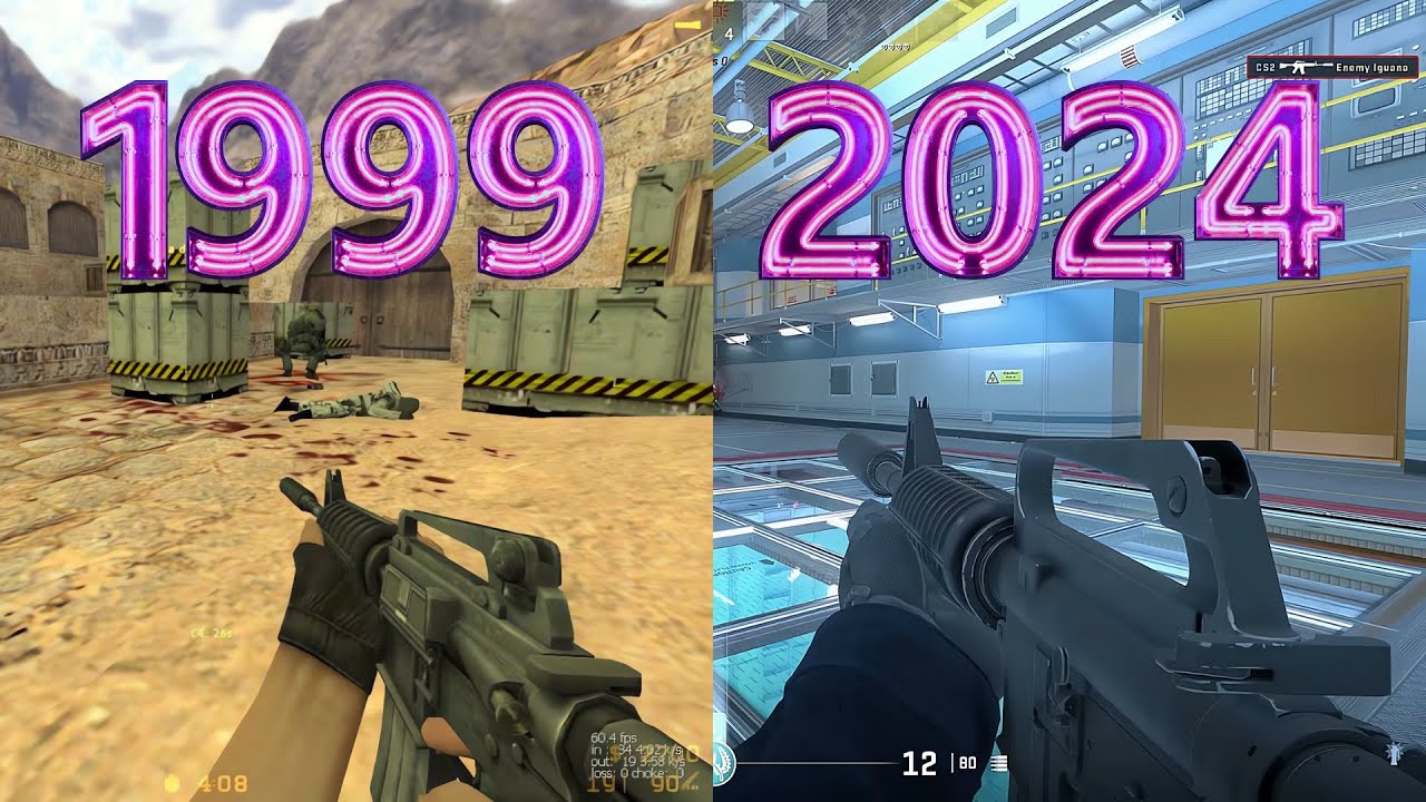 Evolution of COUNTER-STRIKE Games [1999-2024] - YouTube