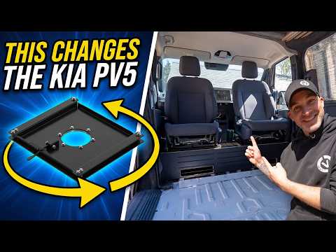 KIA PV5 SWIVEL SEATS! Fitting Guide | How To Convert An EV Van Into A Camper (Ep 2)