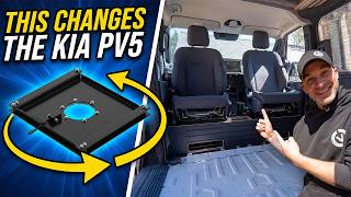 KIA PV5 SWIVEL SEATS! Fitting Guide | How To Convert An EV Van Into A Camper (Ep 2)