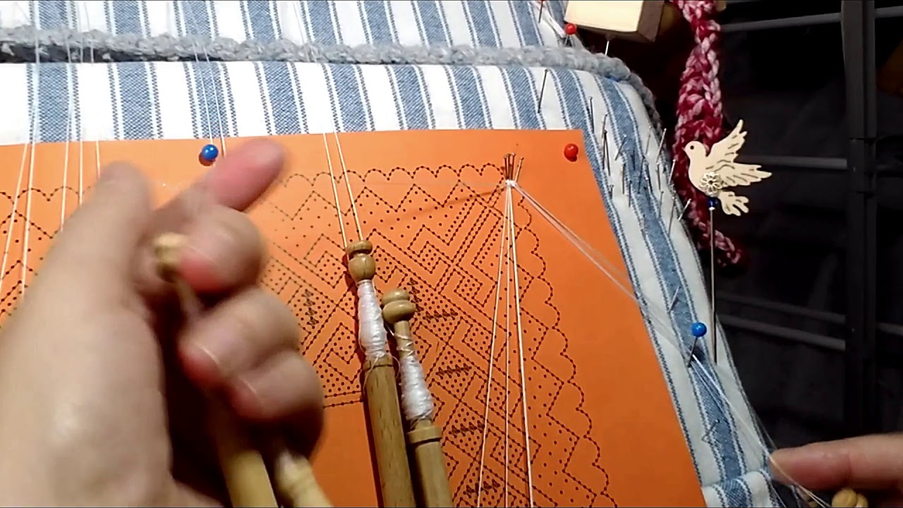 Haciendo un pañuelo de encaje - Parte 2