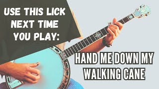 Descending Melodic Lick for Hand Me Down My Walking Cane