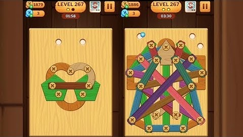 Screw Puzzle: Wood Nut & Bolt - Level 267