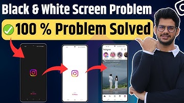 How To Fix Instagram white screen problem | Instagram Black Screen Problem fixed ✅ | 100% FIXED