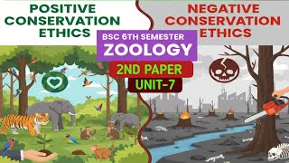 Values Of Wild Life-Positive Negative Conservation Ethicsbsc 6Th Semester Zoology 2Nd Paper Unit7