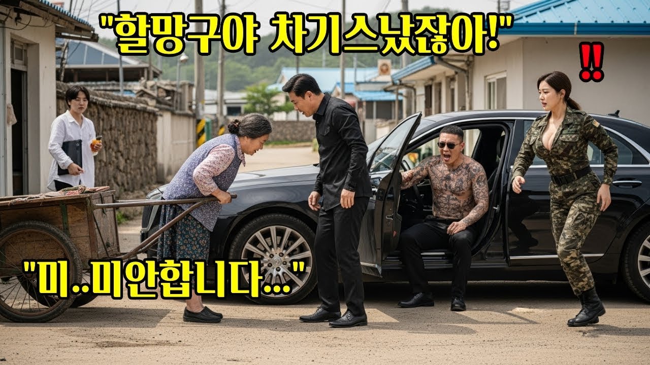 ⭐조직폭력배의 고급승용차에 기스낸 할머니  손녀가 대한민국 최정예 707 특수부대원이었습니다  