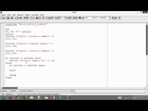Lógica de Programação Aula 33: Exercício O maior dentre 3 números