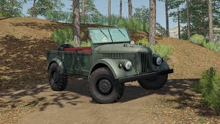 GAZ-69 - Farming Simulator 2019 - Little Offroad Drive in local forest [FS 19 LS 19 Car Mod] screenshot 3
