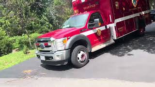 Quantico fire Medic 531 at the fire