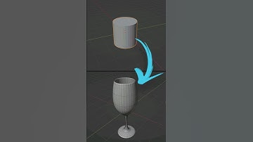 Blender timelapse 3D modeling, how to make a wine glass. #cgian #blender #3d