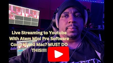 Live Streaming to YouTube with ATEM Mini Pro Software Control "DON