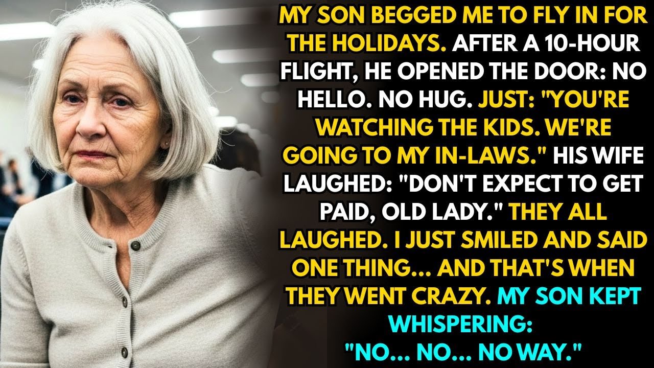 My Son and His Wife Flew Me Home for the Holidays — Then Told Me to Babysit While They Vacationed