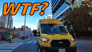 Details Careless DHL Driver Nearly Hits Pedestrian (ME!) in Midtown Toronto News