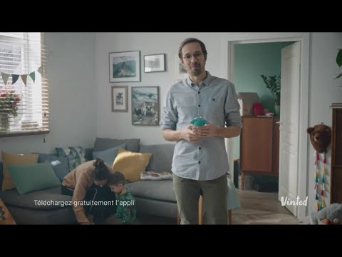 Pub Appli Vinted “il ne l’utilise plus, vends le” mars 2020