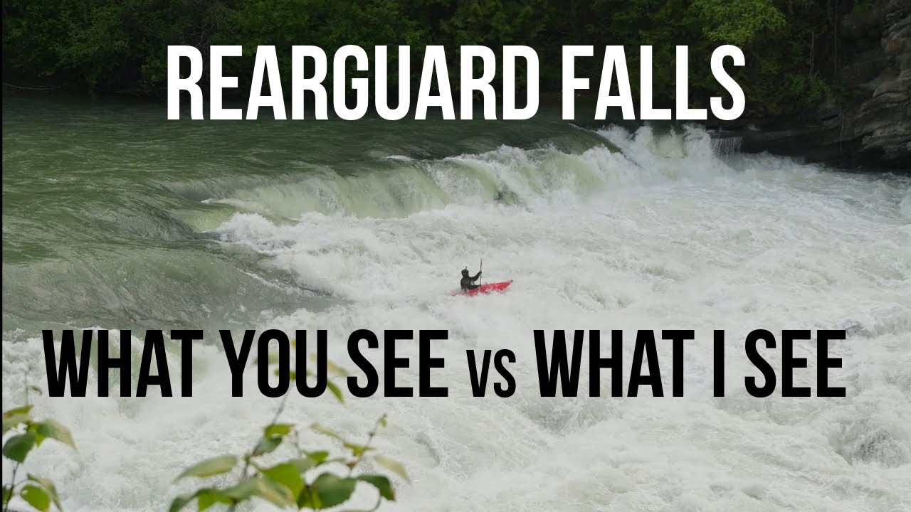 Kayaking Rearguard Falls on the Fraser river.
