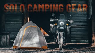 All the gear I took on a month long solo motorbike adventure