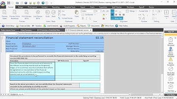 02 15 Financial statement reconciliation