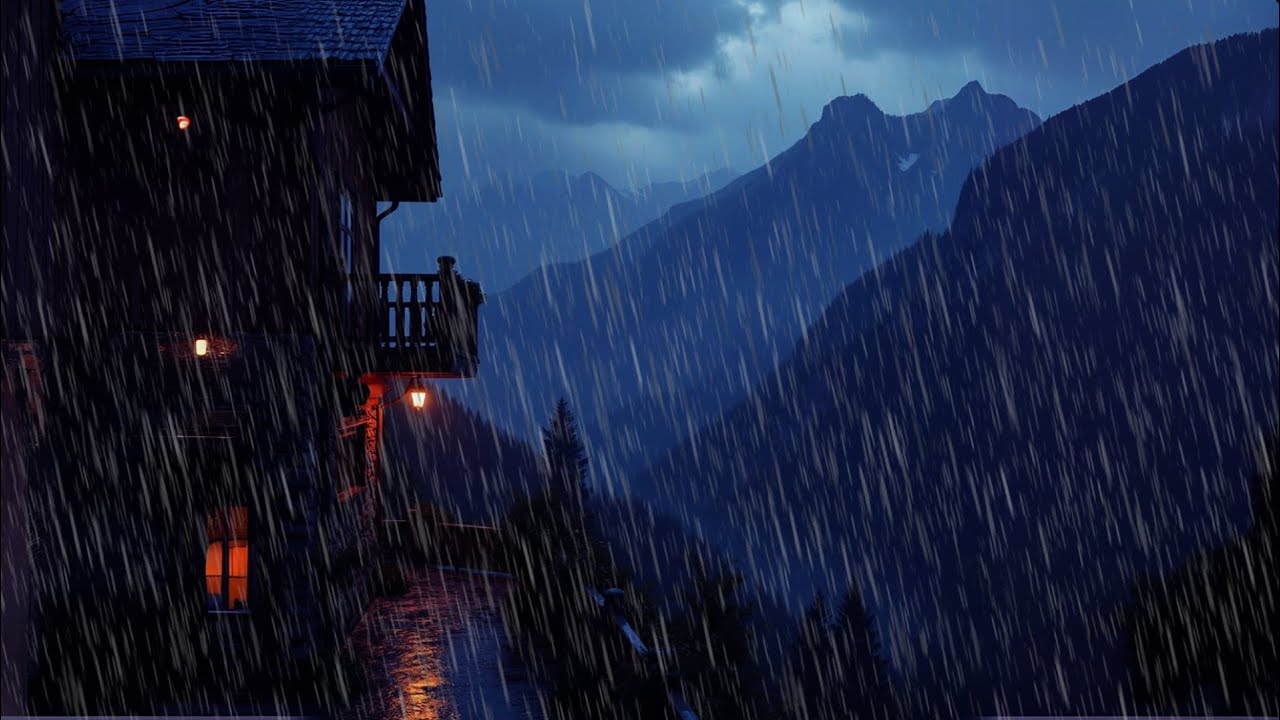 SOM DE CHUVA E TROVOADA, Som de Chuva Com Trovoadas Para Dormir e Relaxar em 5 Minutos