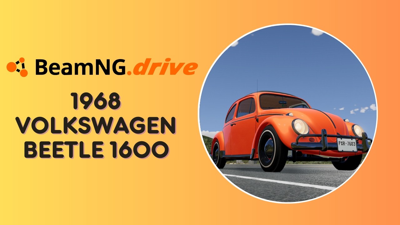 1968 Volkswagen Beetle 1600 Test Drive (BeamNG)