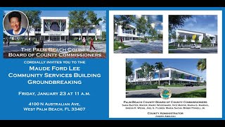 Maude Ford Lee Community Services Groundbreaking 01-23-2026