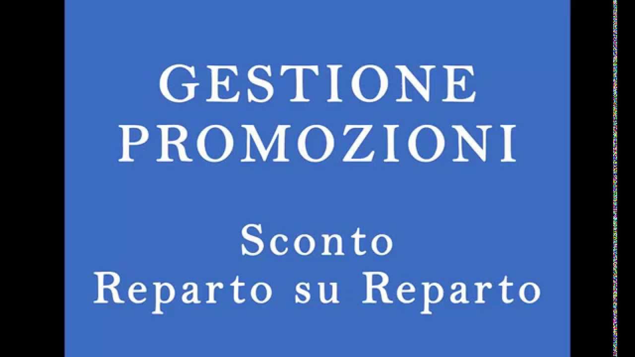 Sconto Reparto su reparto - YouTube