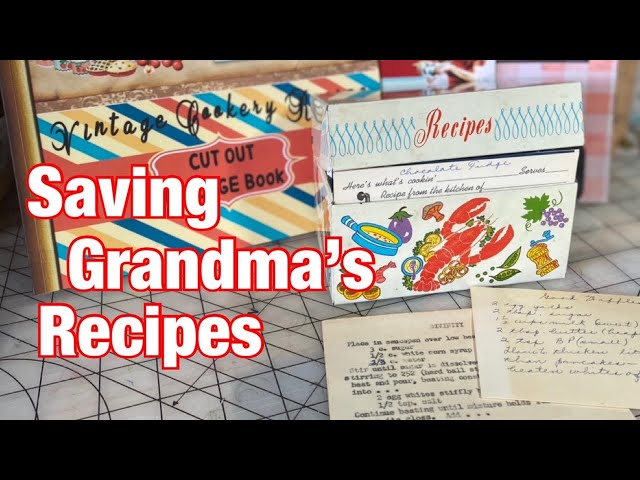 Family Cook Book Junk Journal Pages & Ephemera: Kit For Favorite Recipes  Includes 32 Papers For Scrapbooking And Collage