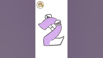 Numbers Lore | Number Lore Two Dough Drawing 🌈2️⃣ #numbersLore #clayart #short