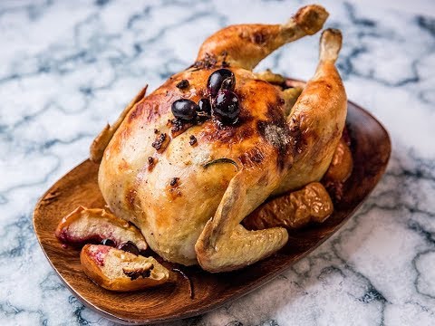 roast-chicken-with-apple-and-grape-stuffing