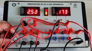 Verification of KCL & KVL by Mars Edpal Instruments Pvt. Ltd. (ME 561P) Part-1 to varify KCL